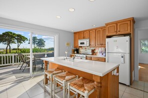 Fridge, microwave, oven, stovetop - Coastal Retreat w/ Deck, Views & Beach Walks (Harwich)