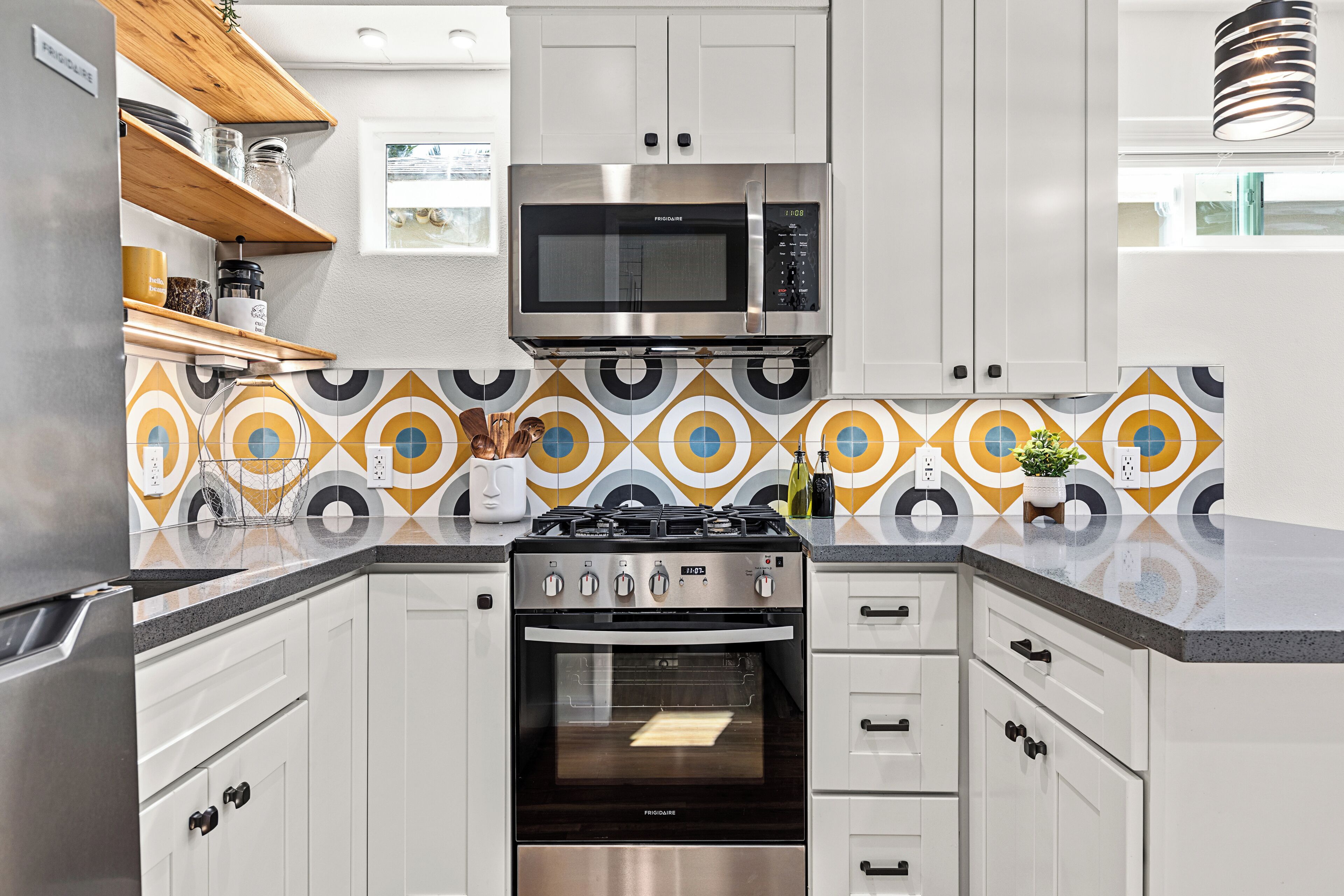 Microwave, oven, stovetop