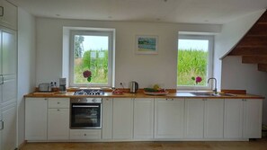 Refrigerador, horno, parrilla de estufa y lavavajillas