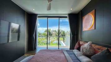 Biệt thự Cao cấp | Bộ đồ giường cao cấp, nệm cao su hoạt tính (memory foam)