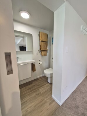 Towels, soap, toilet paper