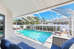 Pool - Island Beach Home - Heated Pool, Spa & Sauna (Marco Island)