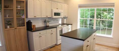 Microwave, oven, stovetop, dishwasher