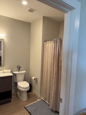Classic-studiosuite - byudsigt | Badeværelse | Gratis toiletartikler, håndklæder, Sæbe, Shampoo