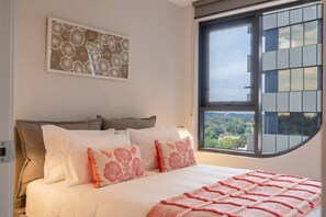 2 bedrooms, iron/ironing board, travel crib, WiFi