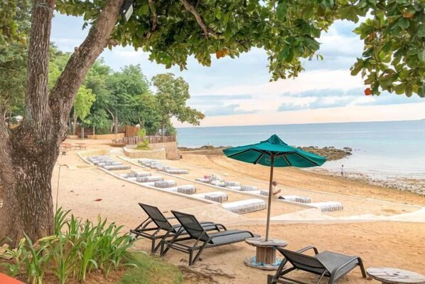 Private beach nearby