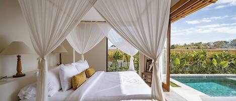 Deluxe Villa, Patio, Pool View | View from room