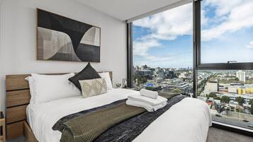 1 غرفة نوم ومكواة/لوح كي وواي فاي مجانًا وملاءات أسرّة