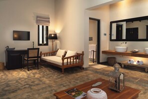 Lily Bungalow with Private Pool | Draps en coton égyptien, literie de qualité