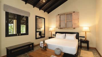 Olu Bungalow with Private Pool | Sábanas de algodón egipcio y ropa de cama de alta calidad