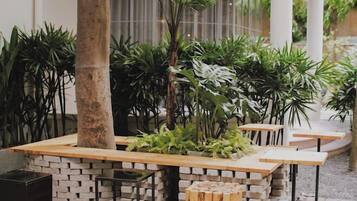 Uitzicht vanuit accommodatie