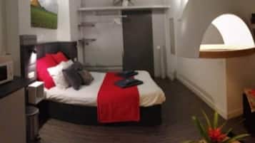 1 slaapkamer, een strijkplank/strijkijzer, wifi