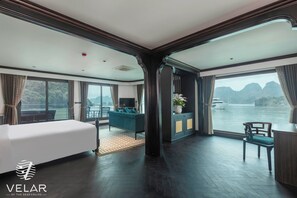 Honeymoon Double Room, Balcony, Sea View | View from room - Velar Of The Sea Cruise (Ha Long)