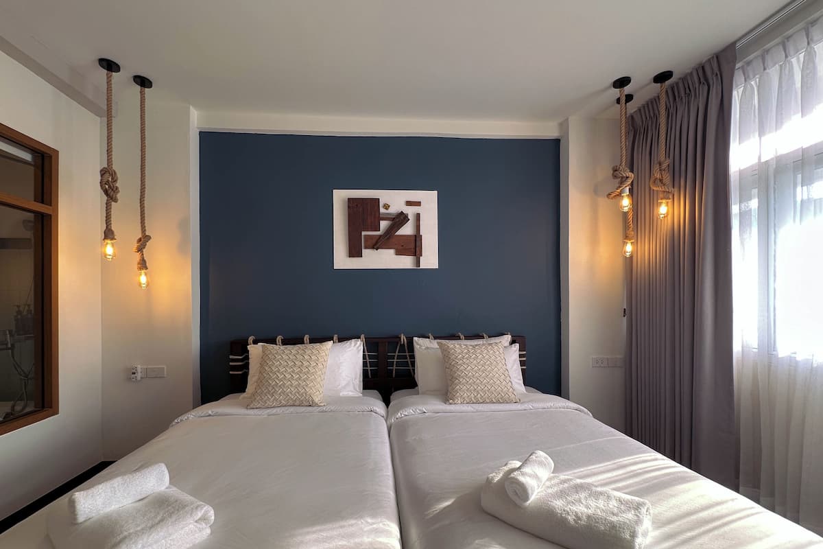 Deluxe-Zweibettzimmer, Mikrowelle, Stadtblick