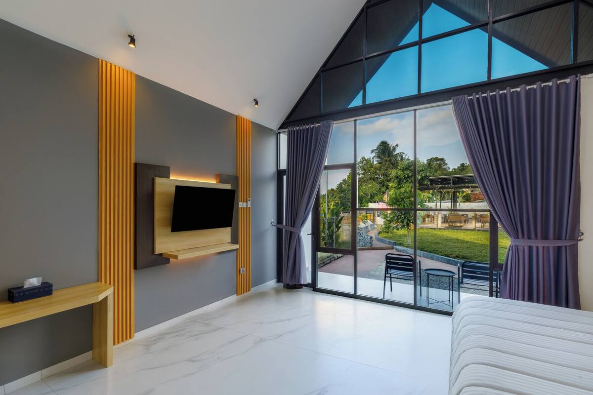 Chambre Standard double, vue sur le jardin | Accès au Wi-Fi (inclus)