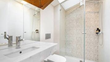 Shower, hair dryer
