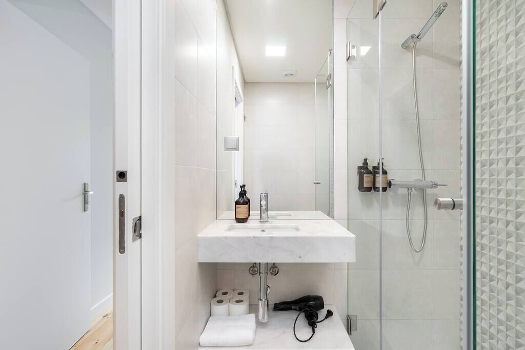 Shower, hair dryer