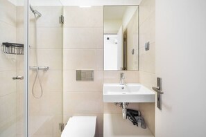 Shower, hair dryer