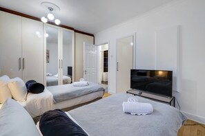 4 bedrooms, iron/ironing board, free WiFi, bed sheets