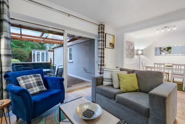 Familienhaus, Terrasse | Wohnbereich