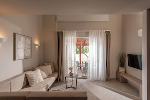 Luxury-Maisonette, Gartenblick | Wohnbereich