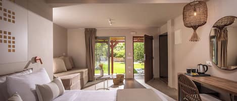 Deluxe-værelse til 3 personer | Allergivenligt sengetøj, lydisolering, strygejern/strygebræt