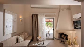 Luxury-Maisonette, Gartenblick | Wohnbereich