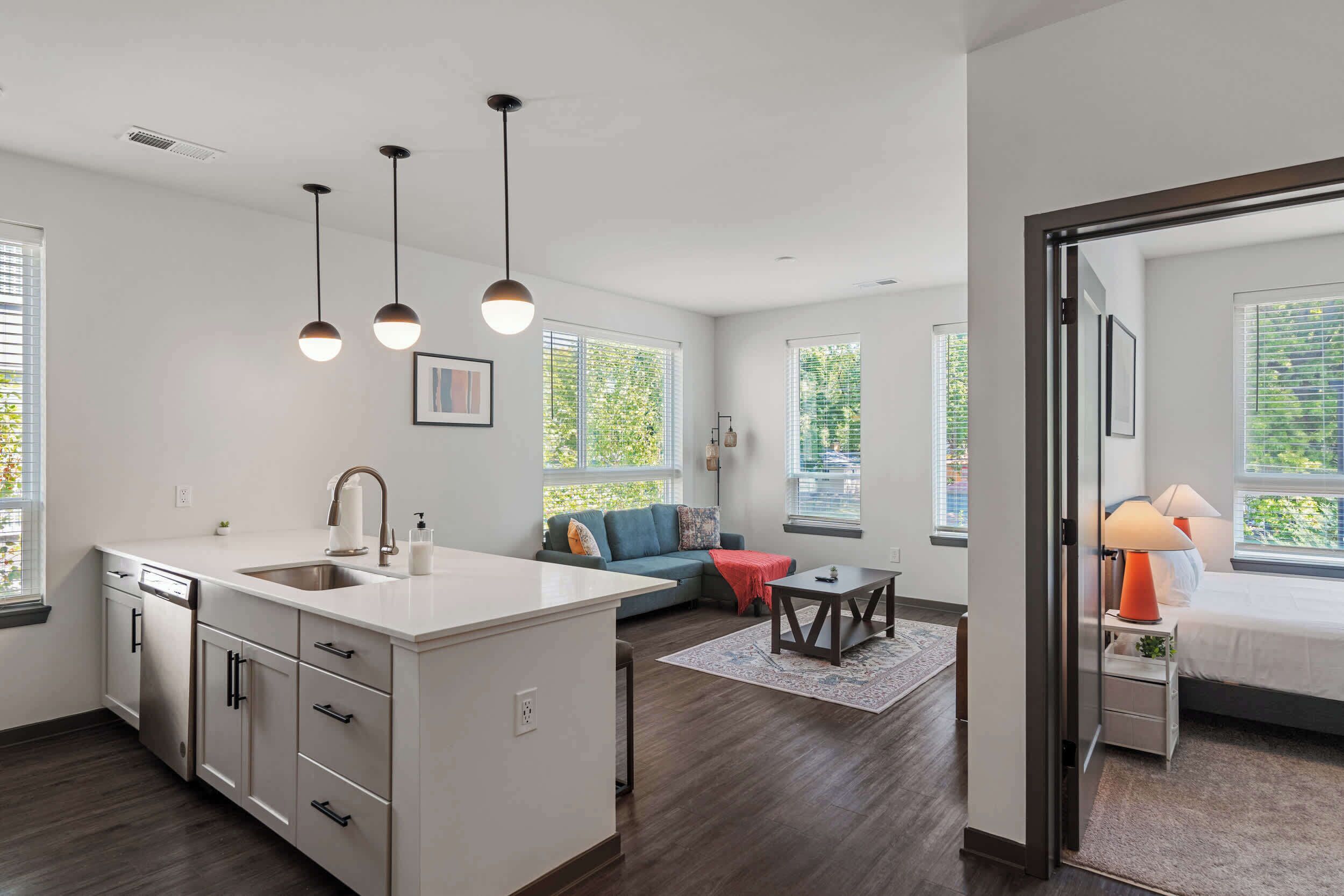 아파트, 침실 2개 | 거실 공간 | 스마트 TV, 넷플릭스, 훌루, 스트리밍 서비스