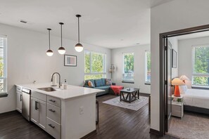 Appartement, 2 chambres | Coin séjour | TV connectée, Netflix, Hulu, services de streaming