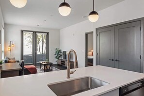 Apartment, 1 Bedroom | Private kitchen - CozySuites at AYR (Indianapolis)