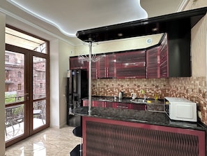 Economy-Apartment, Balkon | Eigene Küche
