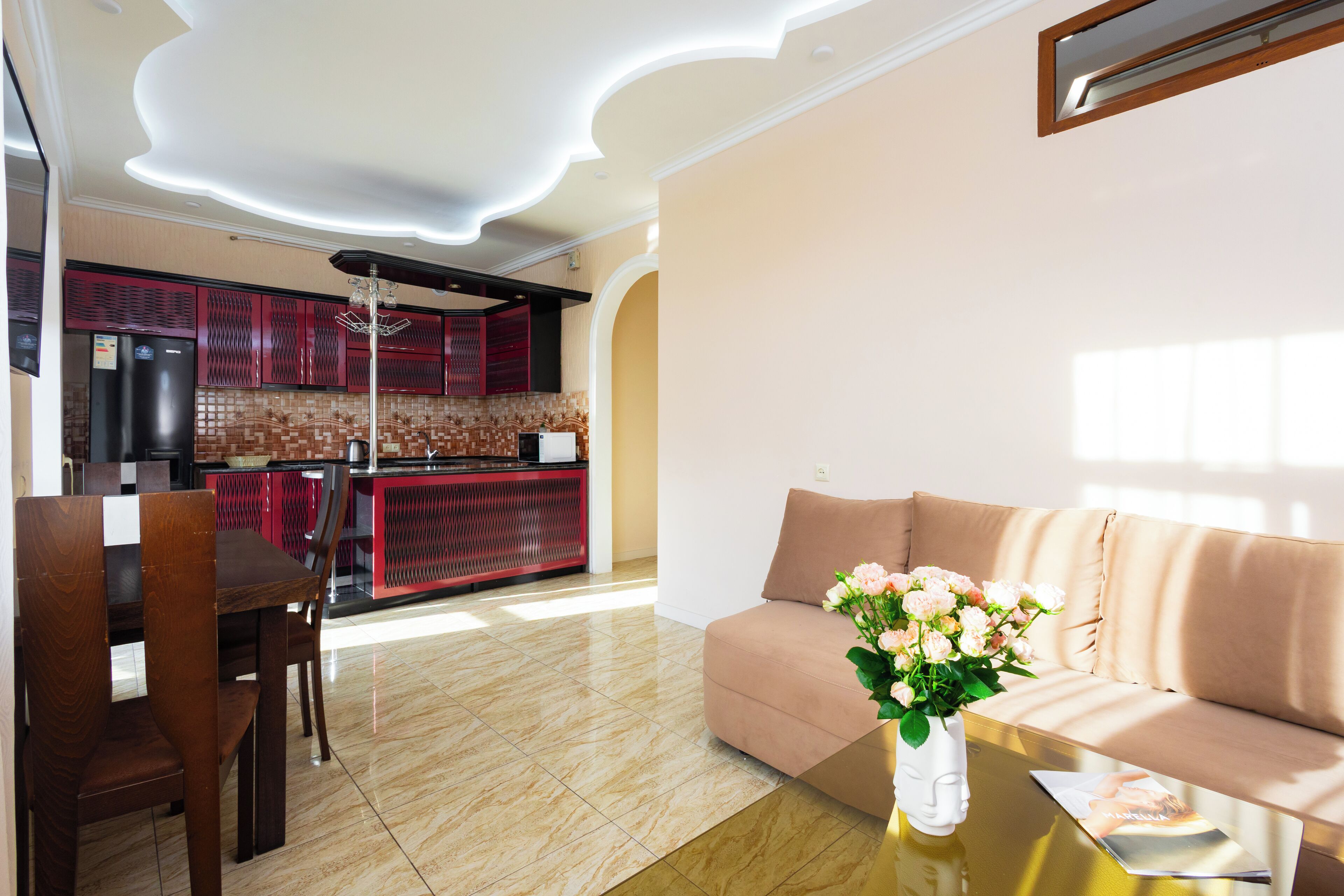 Economy Apartment, Balcony | Living area | 50-inch flat-screen TV with cable channels