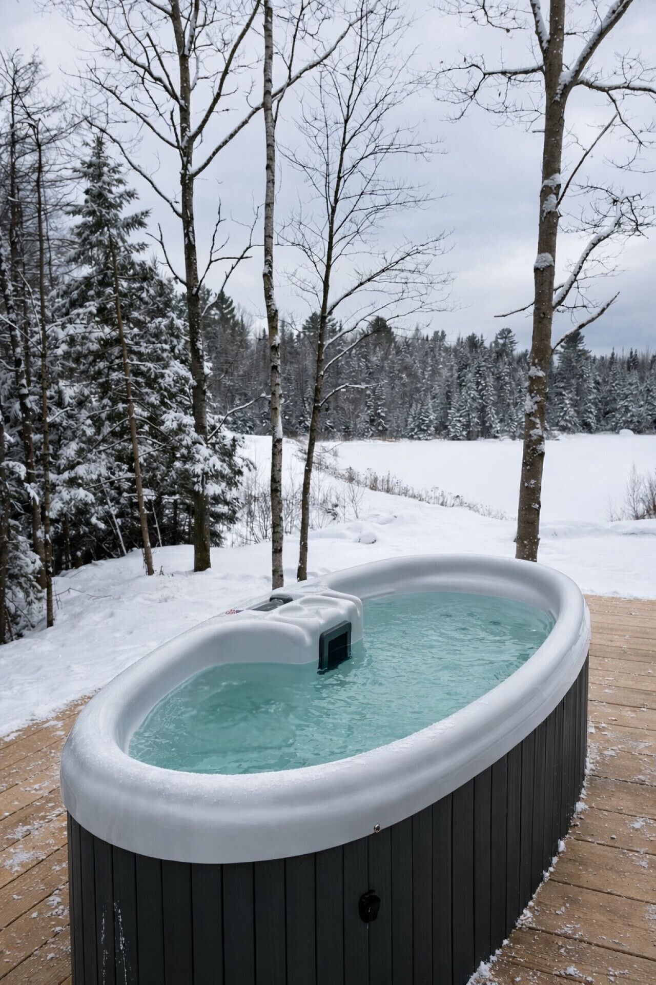 Utendørs boblebad