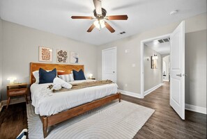 2 bedrooms, desk, iron/ironing board, WiFi - Walk to AT&T Stadium | Modern 2BR With Backyard (Arlington)