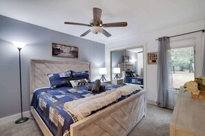 2 多间卧室、熨斗/熨衣板、WiFi、床单