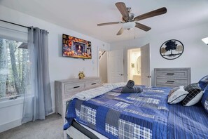 2 chambres, fer et planche à repasser, Wi-Fi, literie fournie