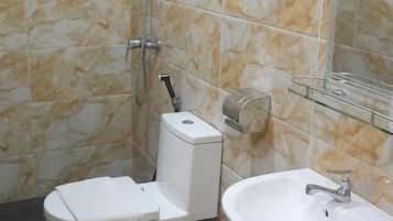 Deluxe Double or Twin Room, City View | Bathroom | Shower, towels, soap, shampoo