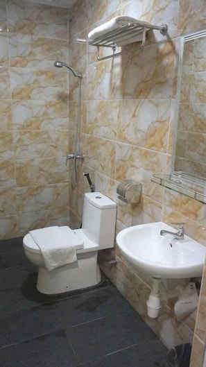 Deluxe Double or Twin Room, City View | Bathroom