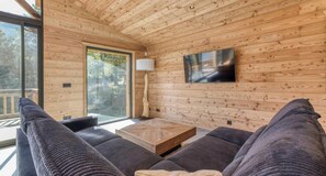 Smart TV, fireplace - Lovely and modern four bedroom chalet in Les Houches close to Prarion (Les Houches)