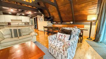 TV, fireplace, DVD player, offices