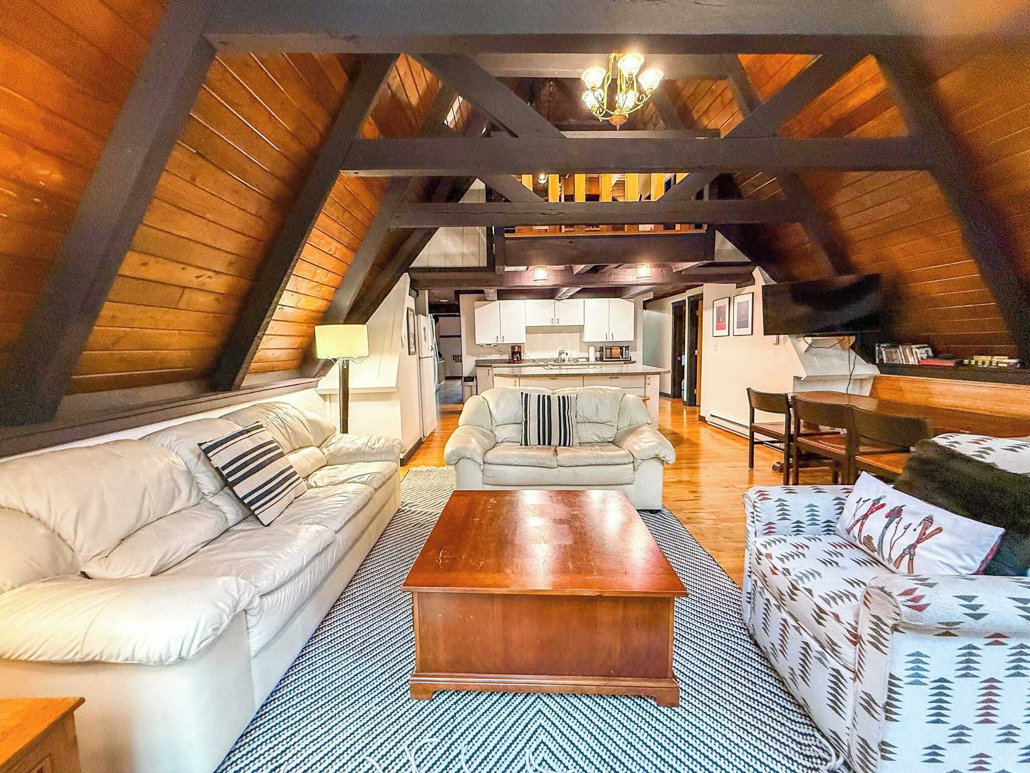 Télévision, cheminée, lecteur de DVD, espaces bureaux