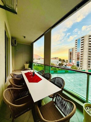 Deluxe Apartment, Sea View | Terrace/patio
