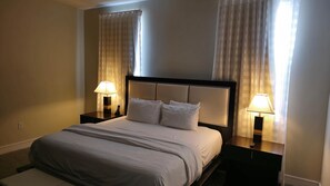 1 bedroom, internet, bed sheets