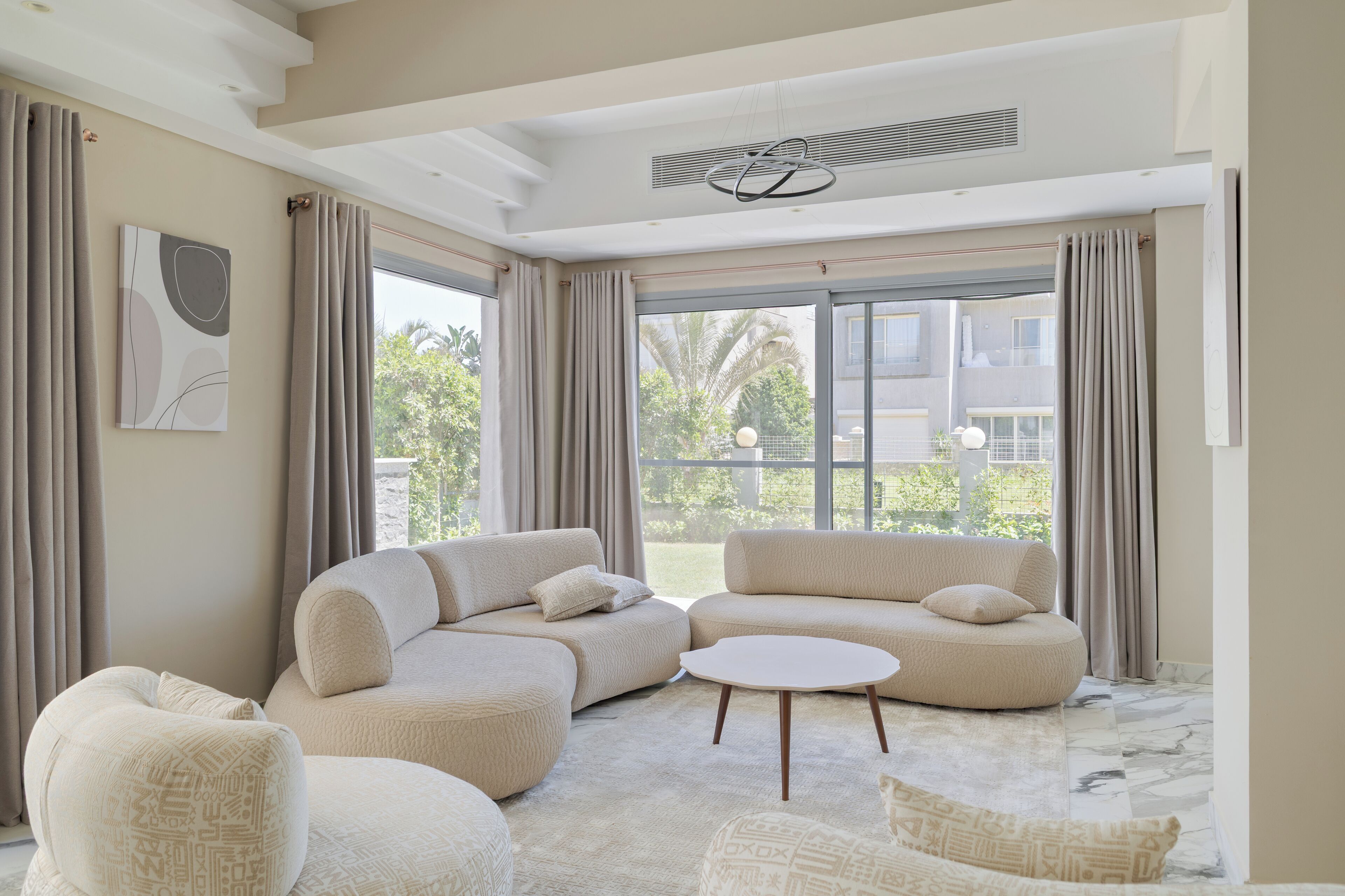 Deluxe Villa, Garden View | Living area | 65-inch Smart TV with digital channels