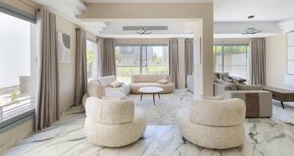 villa with garden in palm hills compound