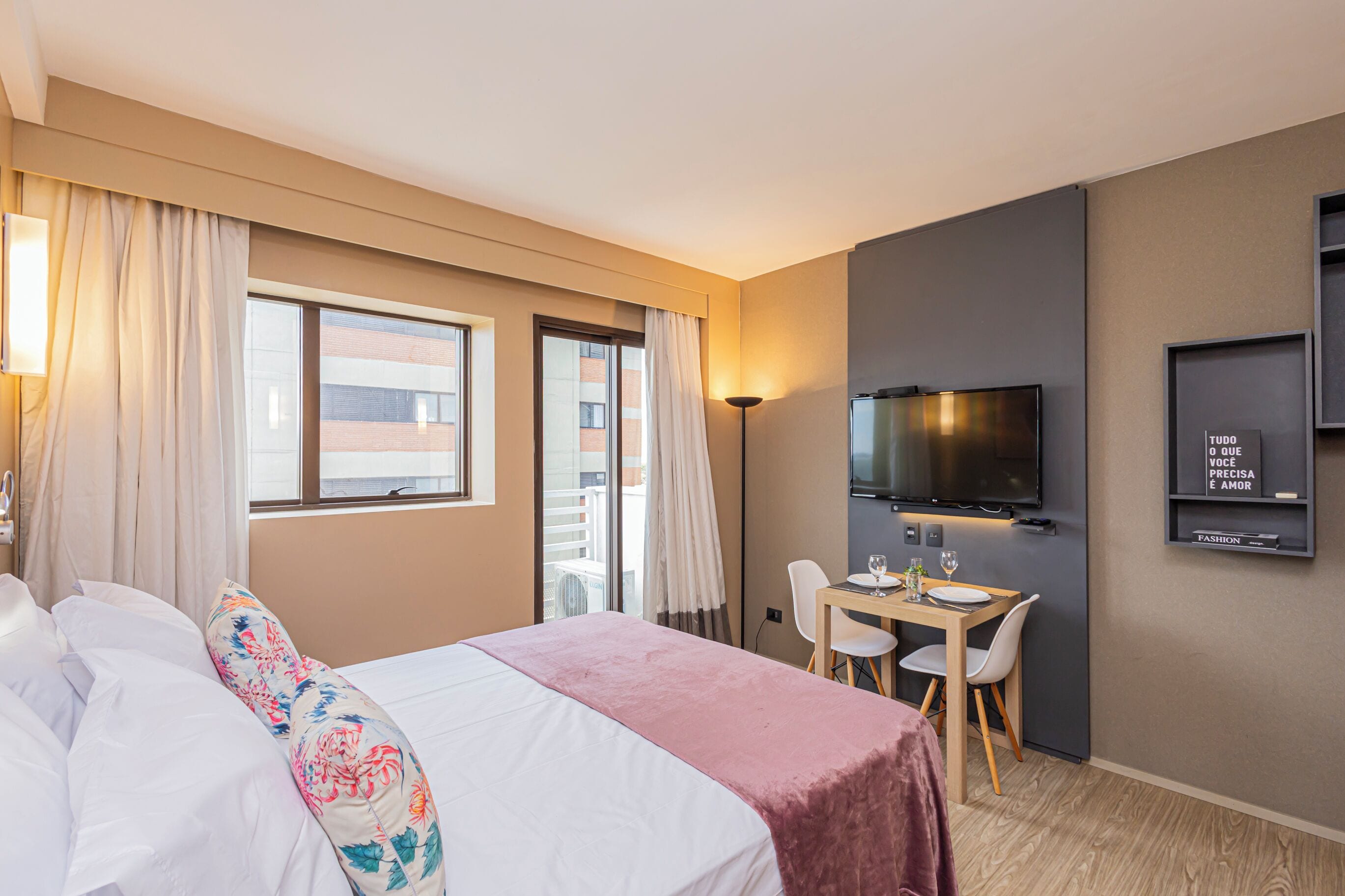 Premium Studio, City View | Laptop workspace, free WiFi