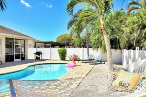 A heated pool