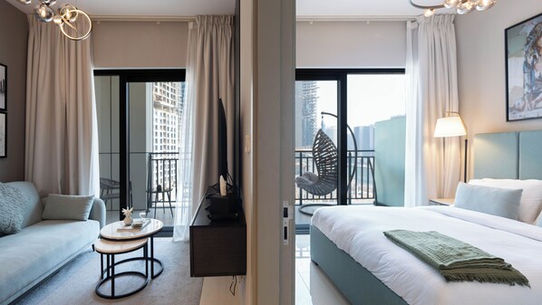 1 habitación, caja de seguridad en la habitación y escritorio 