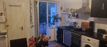 Unusual and creatively furnished living center in the city.