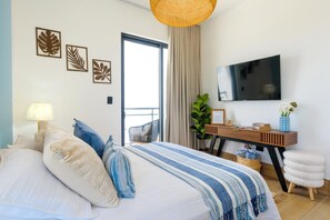 1 bedroom, iron/ironing board, free WiFi, bed sheets - Cozy Studio with Balcony & Pool Access – Downtown Punta Cana (Punta Cana)